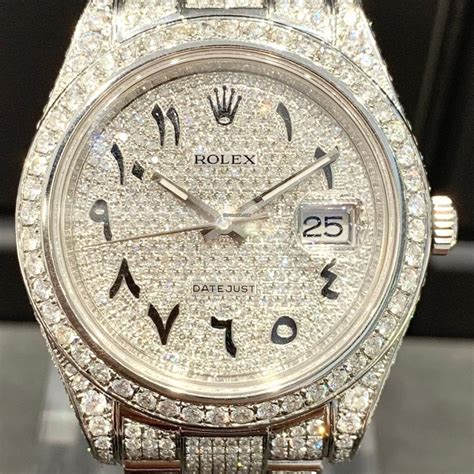 rolex iced out arabic.